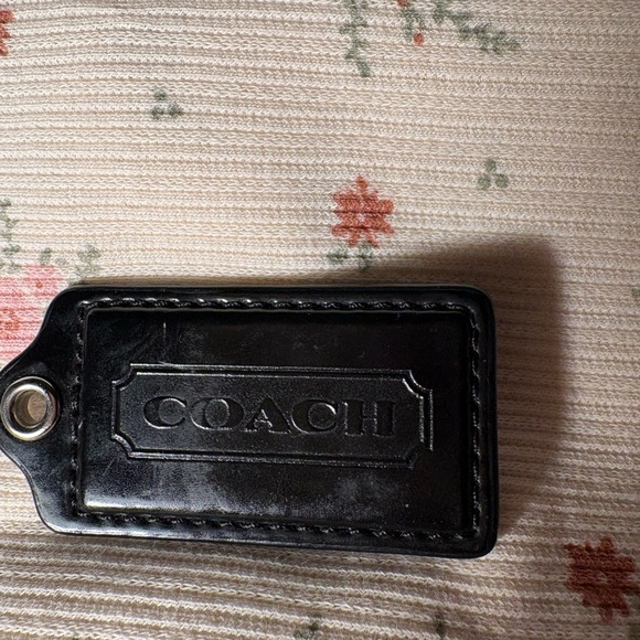 Coach Black Leather Tag - Picture 2 of 7